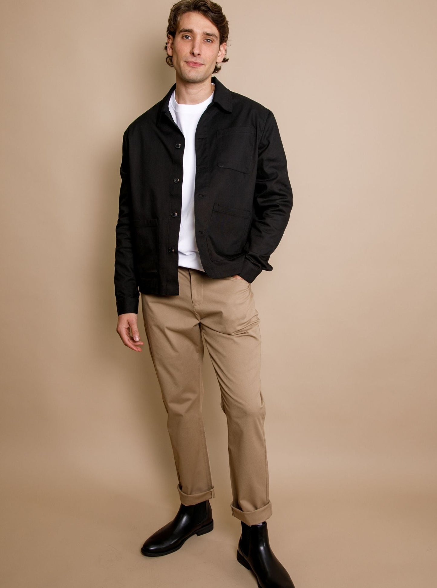 The Bridport Shacket (Black)